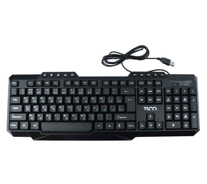 کیبورد USB تسکو مدل TK 8019 TSCO TK 8019 Wired Keyboard